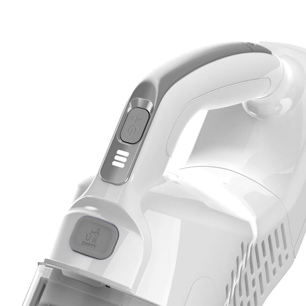BLACK+DECKER POWERSERIES+ 16V MAX Cordless Stick Vacuum with LED Floor Lights, Lightweight, Multi-Surface, White (BHFEA420J)