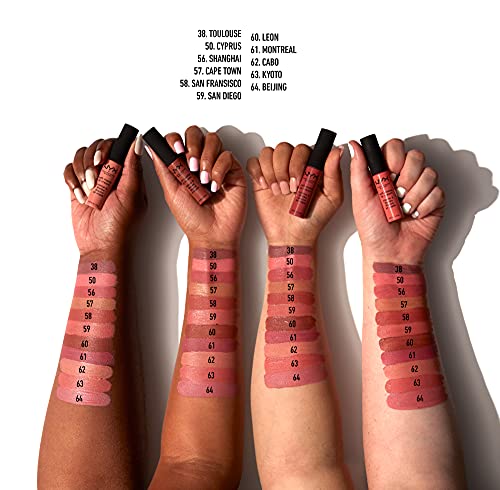 NYX PROFESSIONAL MAKEUP Soft Matte Lip Cream, Lightweight Liquid Lipstick - Beijing (Light Dusty Rose)