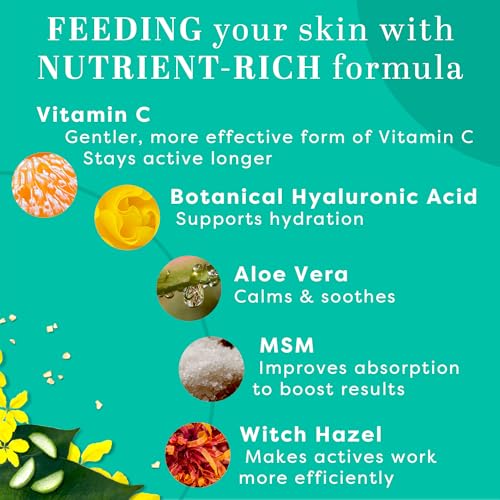 TruSkin Vitamin C Face Serum – Anti Aging Face & Eye Serum with Vitamin C, Hyaluronic Acid, Vitamin E – Brightening Serum, Dark Spot Remover, Even Skin Tone, Eye Area, Fine Lines & Wrinkles, 1 Fl Oz