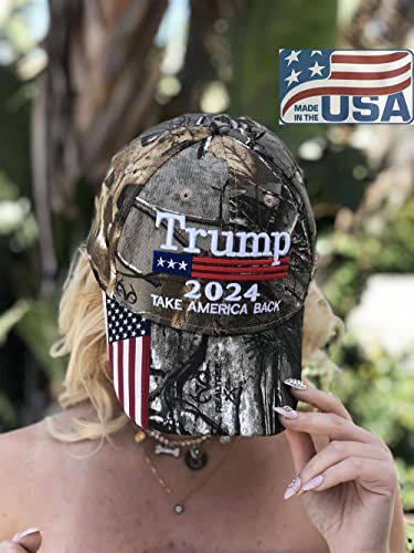 Mersinni Trump 2024 MAGA Camo Embroidered Hat Keep Make America Great Again Cap Made in USA