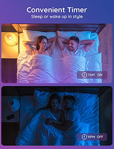 Govee Smart Light Bulbs, WiFi Bluetooth Color Changing Light Bulbs, Music Sync, 54 Dynamic Scenes, 16 Million DIY Colors RGB Light Bulbs, Work with Alexa, Google Assistant Home App, 4 Pack