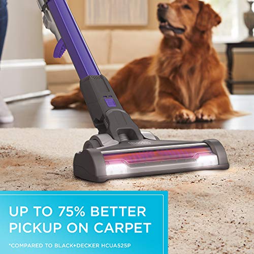 BLACK+DECKER Powerseries Extreme Cordless Stick Vacuum Cleaner for Pets, Purple (BSV2020P)