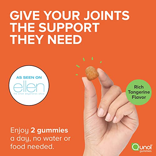 Qunol Turmeric and Ginger Gummies, Gummy with 500mg Turmeric + 50mg Ginger, Joint Support Supplement, Ultra High Absorption Tumeric and Ginger, Vegan, Gluten Free, 90ct Gummies