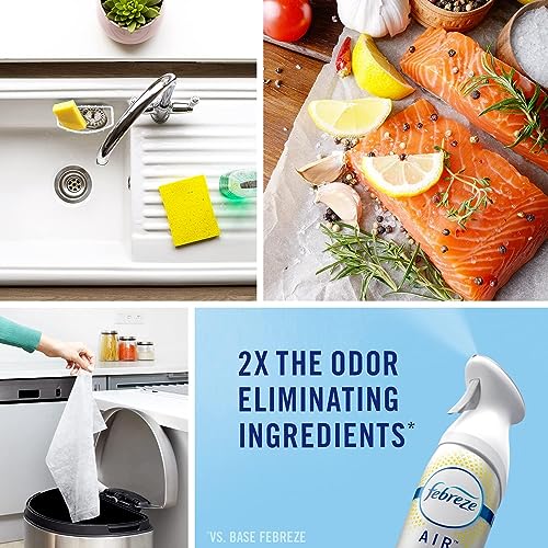 Febreze Room Air Fresheners, Home & Kitchen Room Fresheners, Air Freshener Spray, Odor Fighter Air Freshener for Home, Fresh Lemon Scent, 8.8 oz. Aerosol Can (Pack of 3)