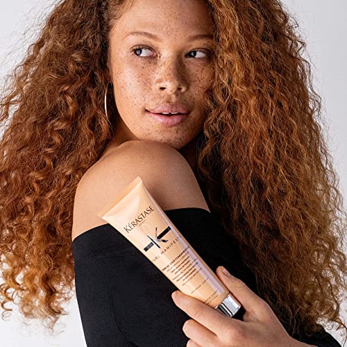 KERASTASE Curl Manifesto Crème de Jour Fondamentale Hair Cream | Leave In Treatment & Heat Protectant | Controls Frizz & Enhances Curls | For All Curly Hair Types & Textures | 5.1 Fl Oz