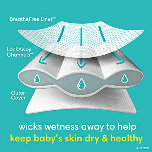 Pampers Swaddlers Diapers - Size 2, 84 Count, Ultra Soft Disposable Baby Diapers