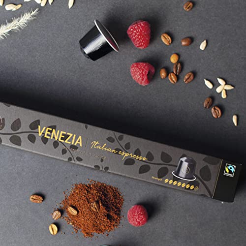 Mixed Variety Pack for Nespresso | 100 Test Winning Aluminum Capsules | 9 Distinctive Italian Flavors | 100% Nespresso Compatible Pods