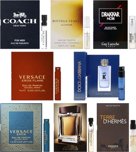 Men's Designer Fragrance Sampler (8 count)