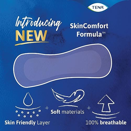 TENA Incontinence Pads, Bladder Control & Postpartum for Women, Overnight Absorbency, Extra Coverage, Intimates - 84 Count