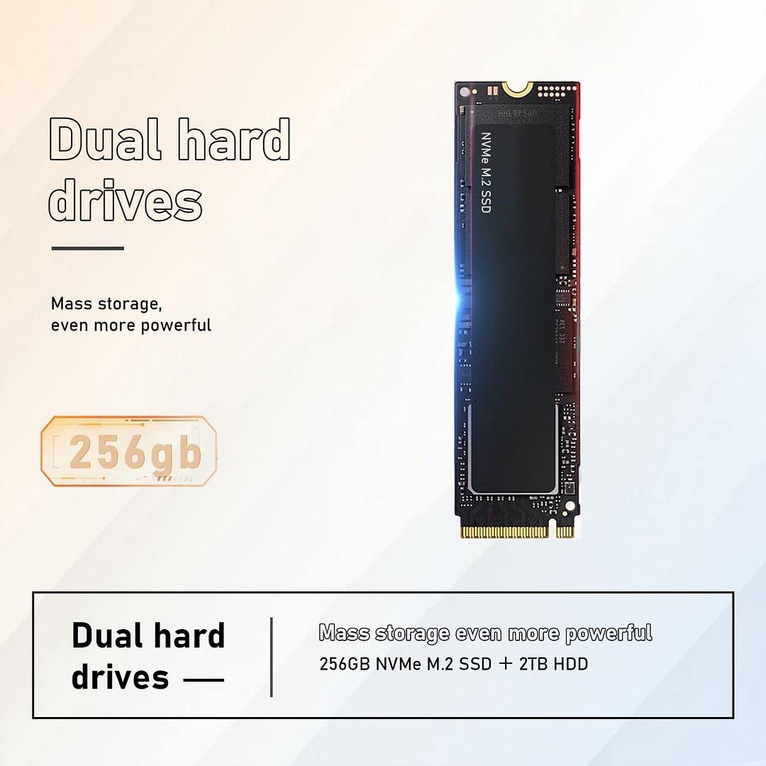 Dell OptiPlex 7040 SFF Desktop Computer PC Intel Quad Core i7-6700 3.20GHz AX200 Built-in WiFi 6 Bluetooth 16GB DDR4 256GB NVMe M.2 SSD 2TB HDD HDMI Wireless Keyboard & Mouse Windows10 Pro (Refurbished)