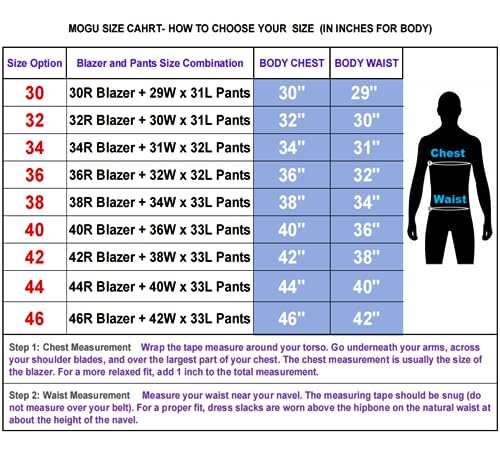 MOGU Mens 2 Piece Suit Slim Fit Double Breasted Blazer and Pants Tuxedo for Prom Wedding Groomsmen Business US Size Blazer Jakcet 36/Pants 32 White