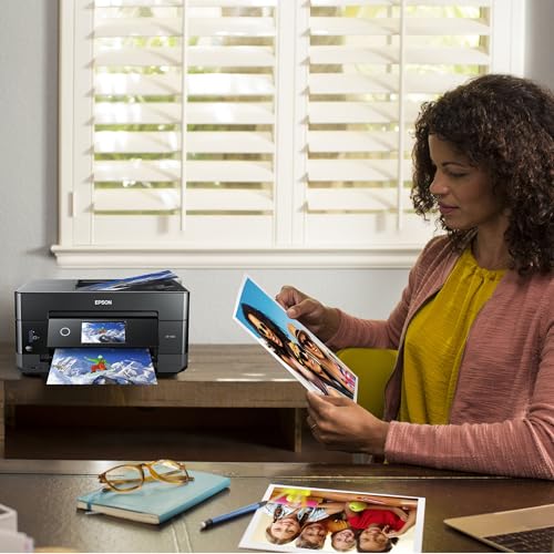 Epson Expression Premium XP-7100 Wireless Color Photo Printer with ADF, Scanner and Copier, Black, Small