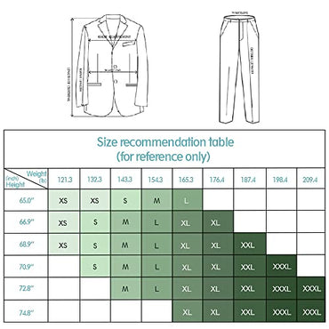 LiveZou Men's Floral Dinner Party Prom Wedding Stylish Tuxedo Coat Suit, Black-2 Piece, Large