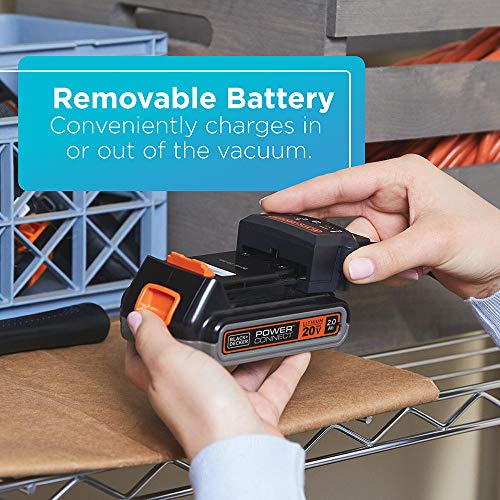 BLACK+DECKER Powerseries Extreme Cordless Stick Vacuum Cleaner for Pets, Purple (BSV2020P)
