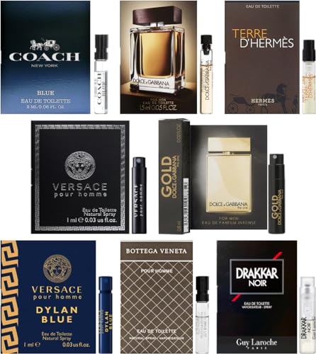 Men's Designer Fragrance Sampler (8 count)