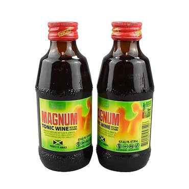 Magnum Tonic Wine with Iron & Vitamins from Jamaica (pack of 4 bottles at 200ml each)