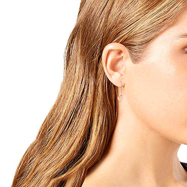 Betsey Johnson Rose Gold Heart Safety Pin Earrings