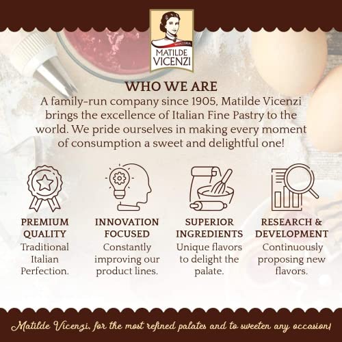Delizia Pastry Cream by Pasticceria Matilde Vicenzi | Cream Filled Puff Pastry Patisserie Rolls | All-Natural, Kosher Dairy | Made in Italy | 4.41oz (125g) Box, 4-Pack
