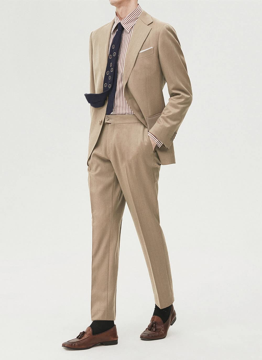 Men Suit Set Slim Fit Wedding Suit Business Suit Champagne Prom Groomsmen Suits Tuxedos Jacket Blazer Vest Pants Men Suits L