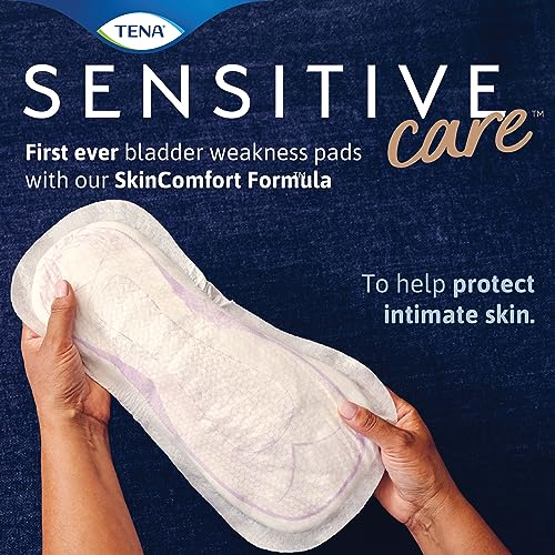 TENA Incontinence Pads, Bladder Control & Postpartum for Women, Overnight Absorbency, Extra Coverage, Intimates - 84 Count