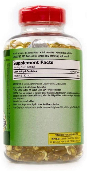 Kirkland Signature – Calcium Citrate, Magnesium and Zinc 500 Tablets + Vitamin E 400IU, 500 Softgels (Bundle of 2 Units Total)