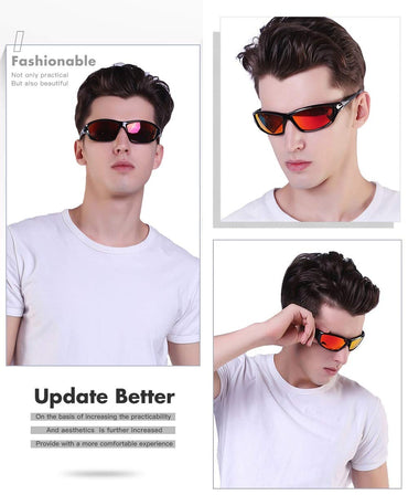 Sports Polarized Sunglasses For Men Cycling Driving Fishing 100% UV Protection