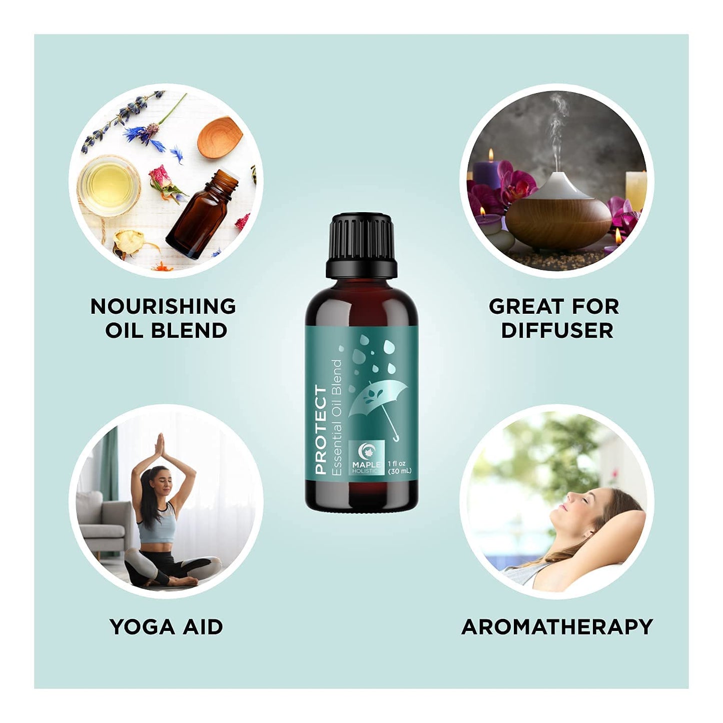 Thieves Myth Essential Oil Blend - Purification Essential Oil Blend for Diffuser of Undiluted Cinnamon Eucalyptus Lemon Rosemary and Clove Essential Oil - Cleansing Aromatherapy Diffuser Oil