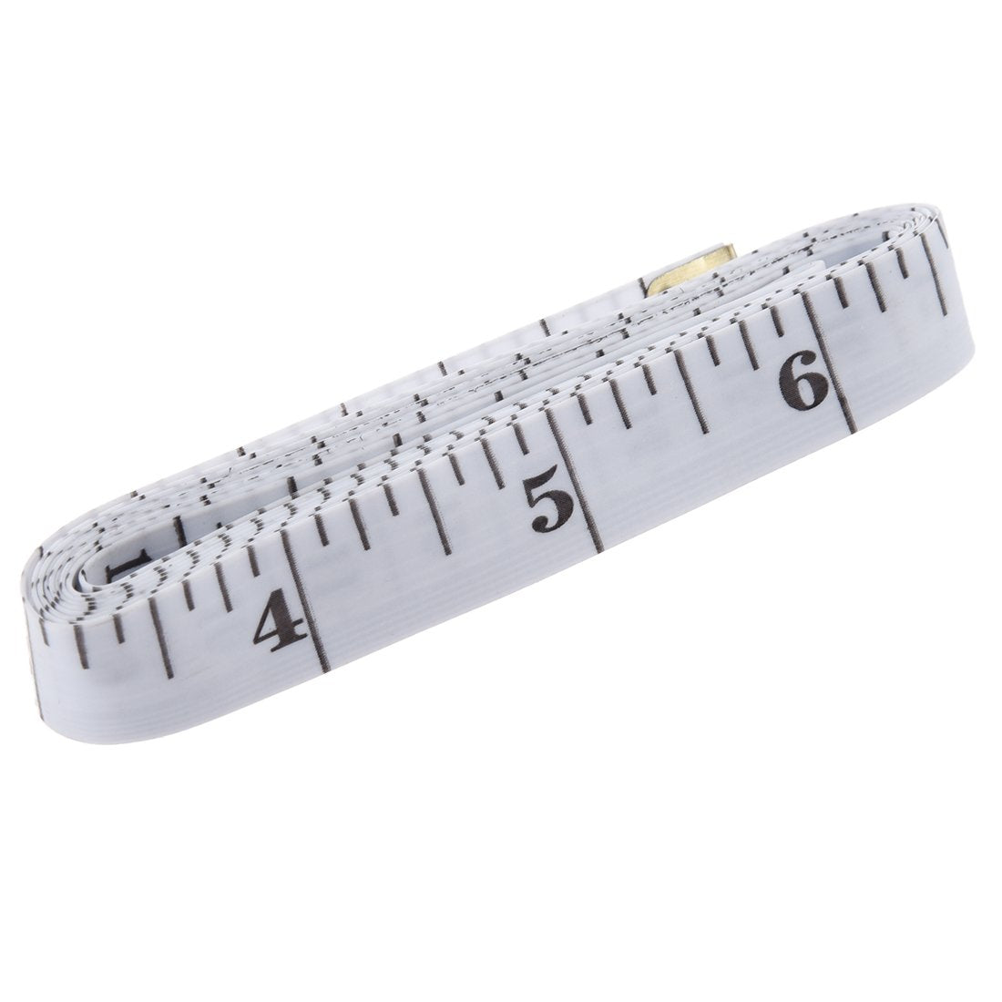 GDMINLO Soft Tape Measure Double Scale Body Sewing Flexible Ruler for Weight Loss Medical Measurement Tailor Craft Vinyl Ruler, Has Centimetre on Reverse Side 60-inch(White)