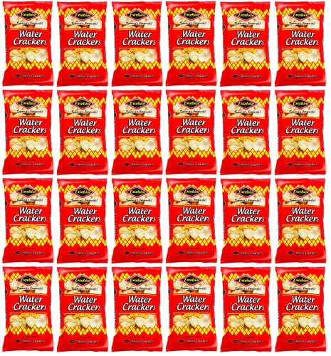 EXCELSIOR Water Crackers Genuine Jamaican Fat-Free Crackers 5.04 oz Case Pack of 24