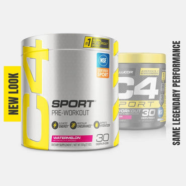 Cellucor C4 Sport Pre Workout Powder Watermelon - Pre Workout Energy with Creatine + 135mg Caffeine and Beta-Alanine Performance Blend - NSF Certified for Sport 30 Servings