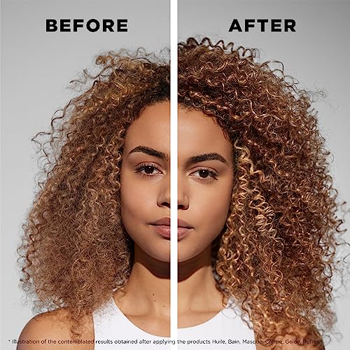 KERASTASE Curl Manifesto Crème de Jour Fondamentale Hair Cream | Leave In Treatment & Heat Protectant | Controls Frizz & Enhances Curls | For All Curly Hair Types & Textures | 5.1 Fl Oz