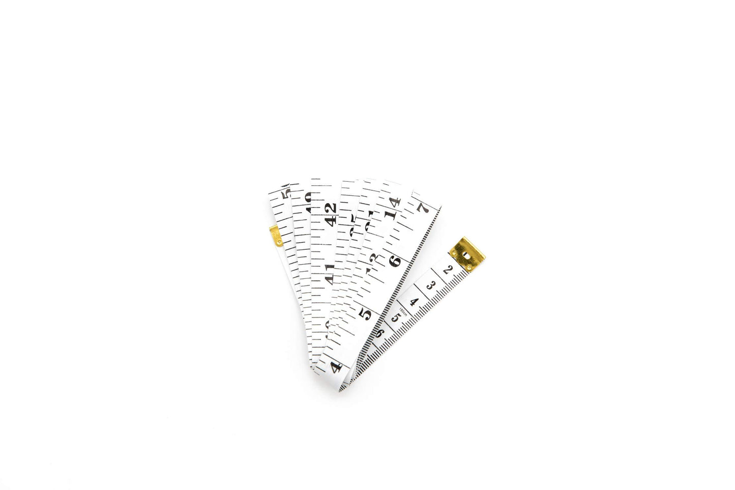 GDMINLO Soft Tape Measure Double Scale Body Sewing Flexible Ruler for Weight Loss Medical Measurement Tailor Craft Vinyl Ruler, Has Centimetre on Reverse Side 60-inch(White)