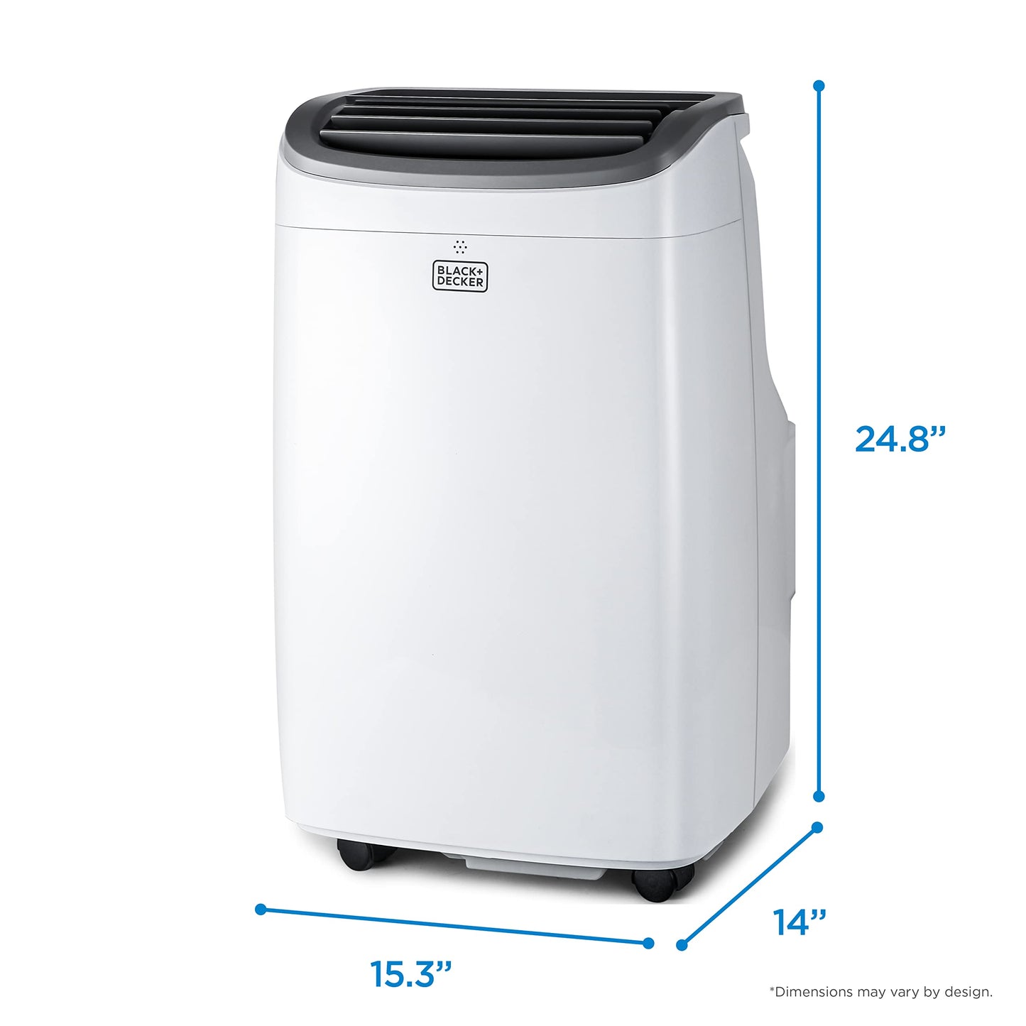 BLACK+DECKER 10,000 BTU Portable Air Conditioner up to 450 Sq. ft. with Remote Control, White