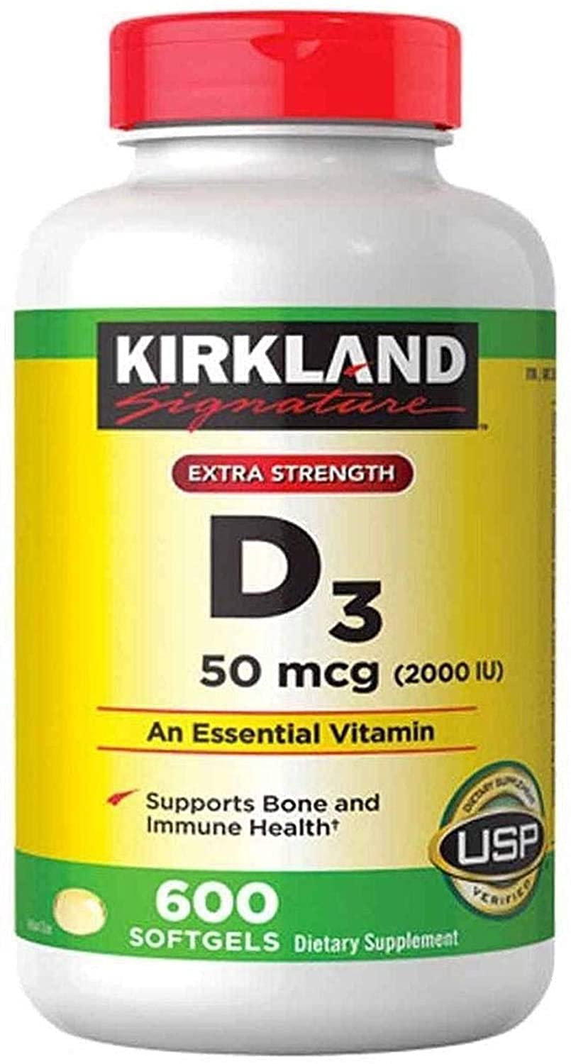 Kirkland Signature – Super B-Complex with Electrolytes 500 Tablets + Vitamin D3 2000IU, 600 Softgels + Vitamin B12 5000mcg, Cherry Flavor, 300 Tablets (Bundle of 3 Units Total)