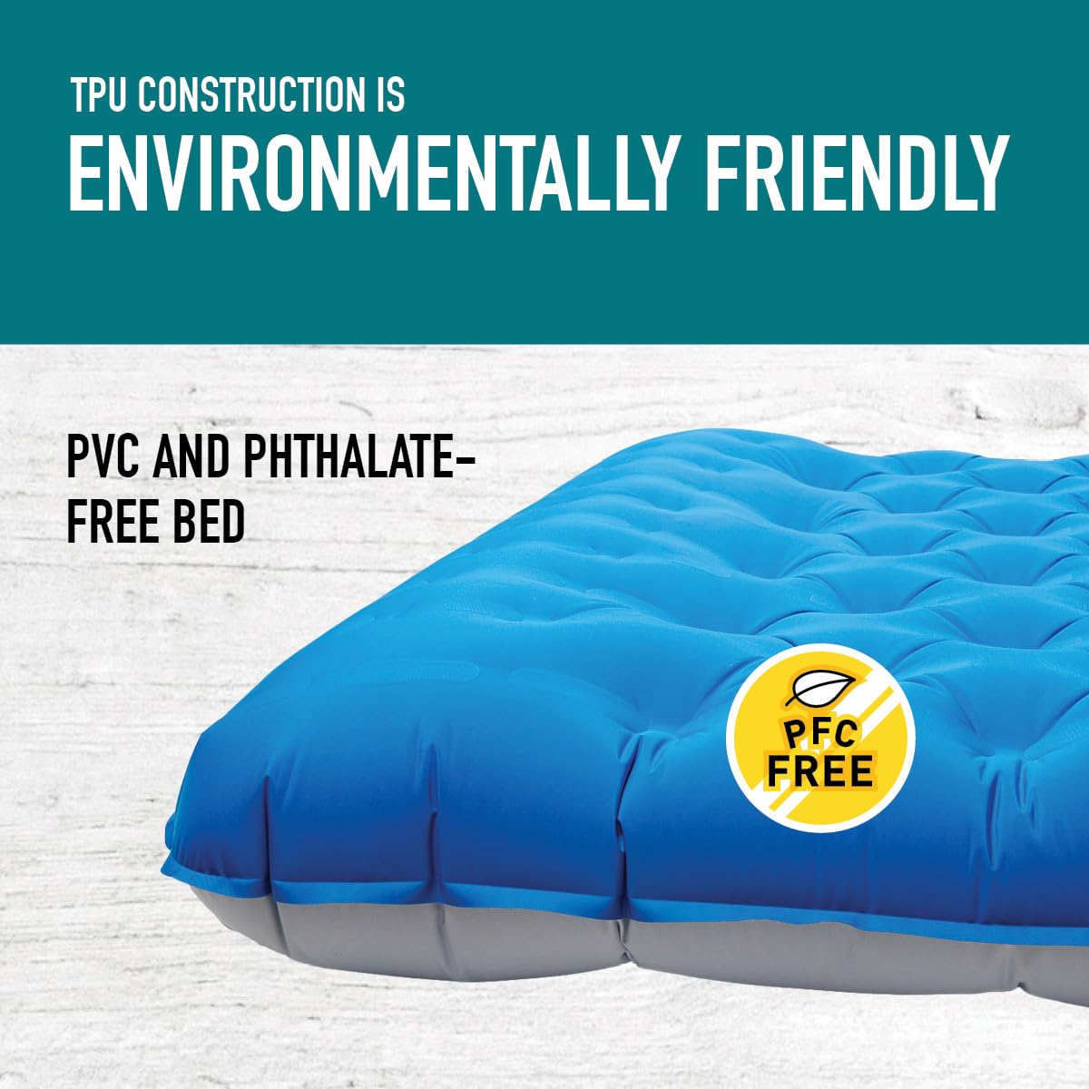 Sierra Designs Queen Campaign Air Mattress | Air Bed for Car Camping and Travel | Full TPU Construction Means no Harmful or Toxic Materials | Includes Battery Operated Pump of Easy Fast Inflation |[NONE RETURNABLE ITEM