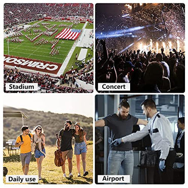 WEDDINGHELPER Clear Purse for Women:Clear Bag Stadium Approved, Crossbody Shoulder Bag with 2 Adjustable Purse Straps for Sporting Events Concerts(B-Red-2)