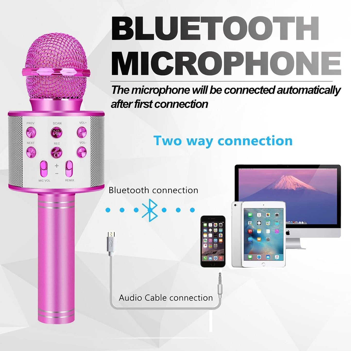 Toys For 3-16 Years Old Girls Gifts,Karaoke Microphone For Kids Age 4-12,Best Fun Birthday Gifts For 5 6 7 8 9 10 11 Years Teens Girl Boys