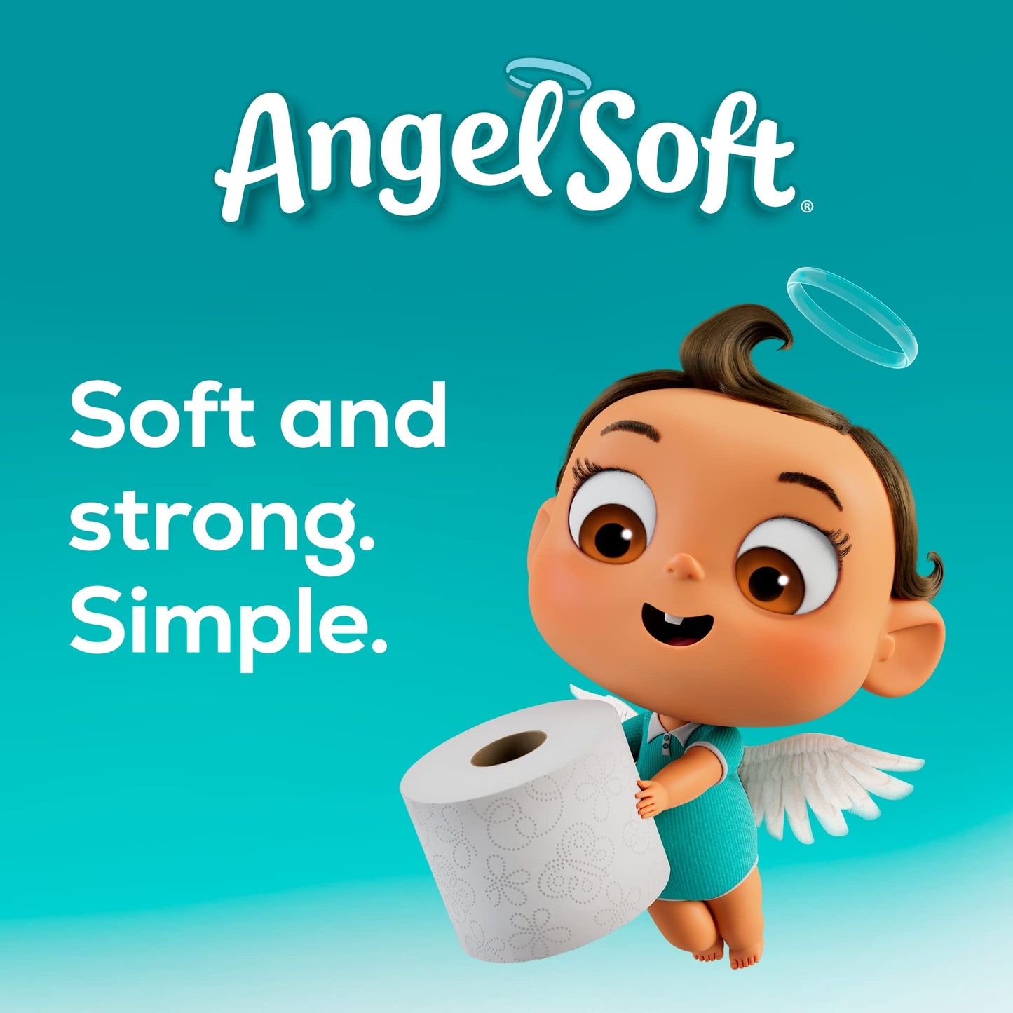 Angel Soft Sheet 45 Ft. 4 Rolls Toilet Paper Pack of 12