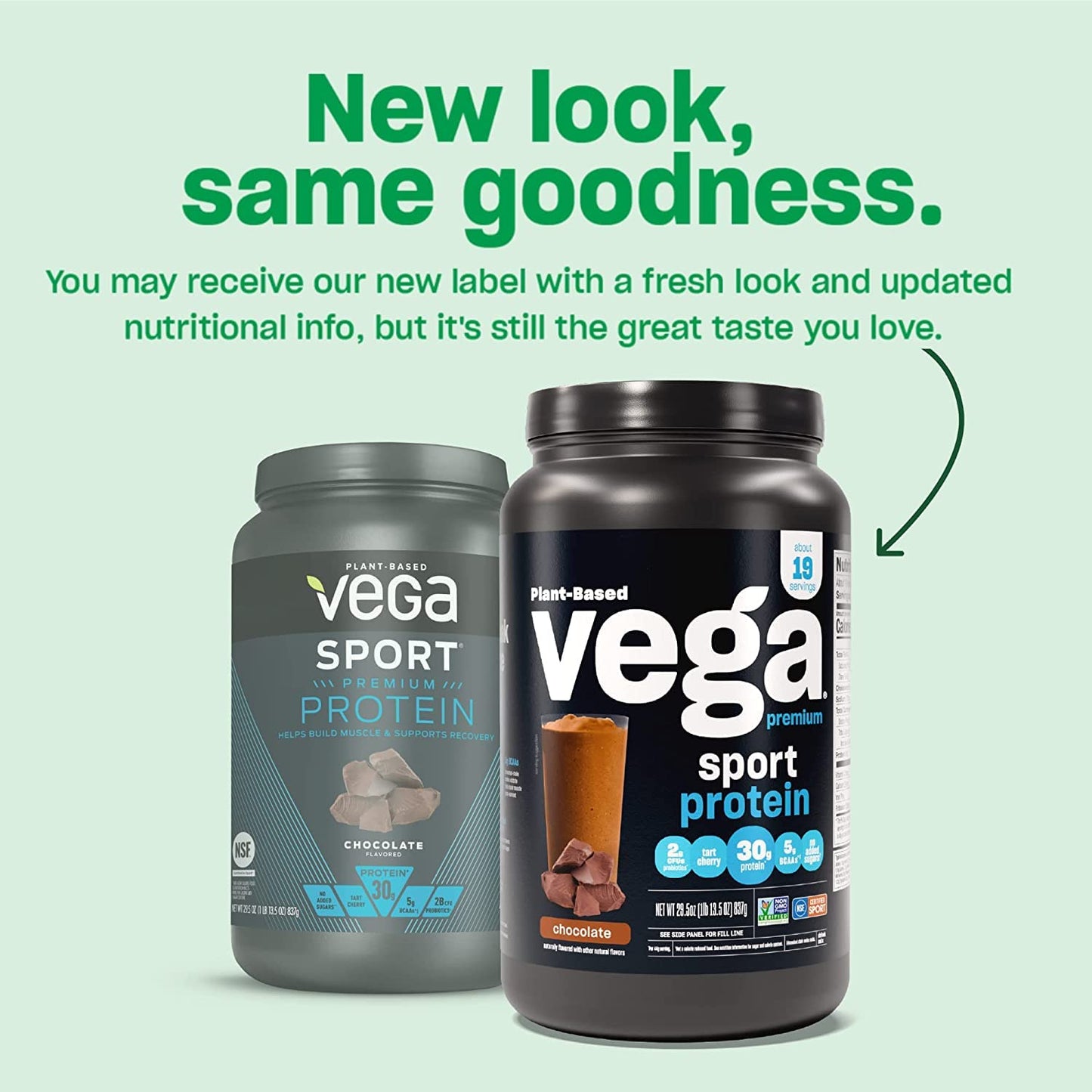 Vega Premium Sport Protein Peanut Butter Protein Powder, Vegan, Non GMO, Gluten Free Plant Based Protein Powder Drink Mix, NSF Certified for Sport, 28.7 oz