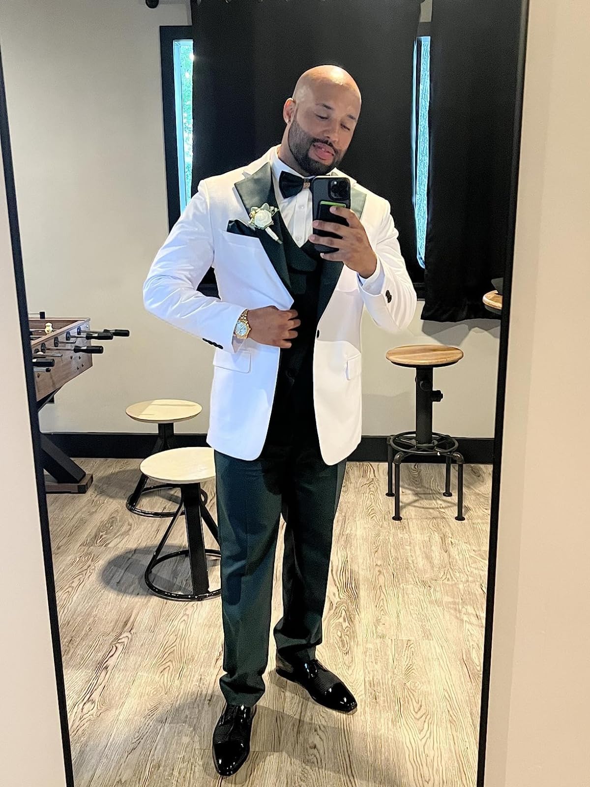 Beige Suits for Men Slim Fit 3 Piece One Button Blazer Vest Pant Suit Men Wedding Prom Sets XXS