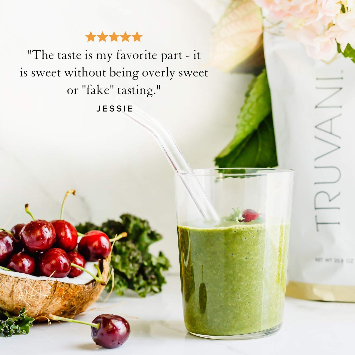 Truvani Organic Vegan Protein Powder, Organic Pea Protein Powder, Vegan, Non GMO, Gluten/Diary Free, Vanilla, 20.9oz (1pk, 20 Servings)