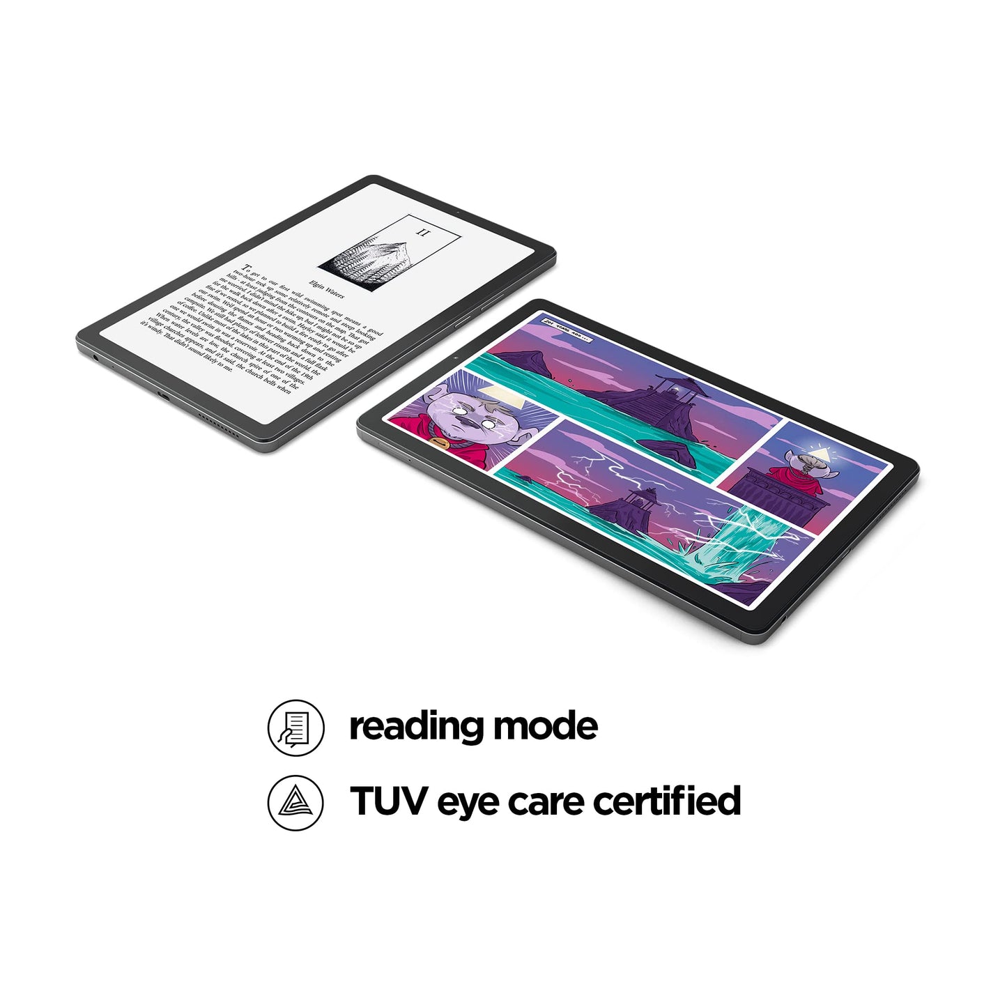 Lenovo Tab M9-2023 - Tablet - Long Battery Life - 9" HD - Front 2MP & Rear 8MP Camera - 3GB Memory - 32GB Storage - Android 12 or Later - Folio Case Included,Gray