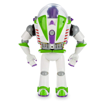 Disney Store Official Buzz Lightyear Interactive Talking Action Figure from Toy Story, Features 10+ English Phrases, Interacts with Other Figures and Toys