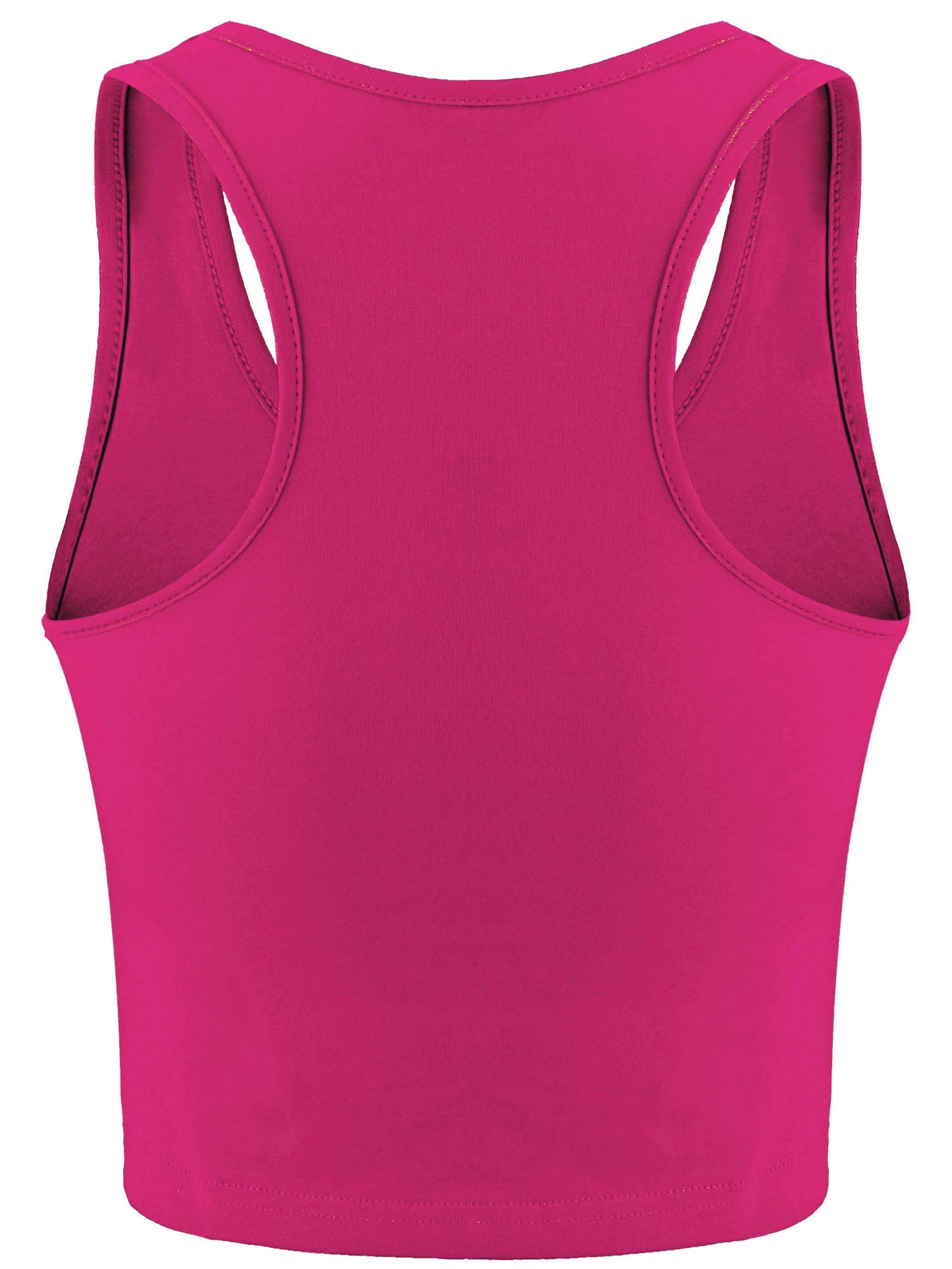 Boao 4 Pieces Basic Crop Tank Tops Sleeveless Racerback Crop Top for Women(Black, White, Rose Red, Purple,Small)