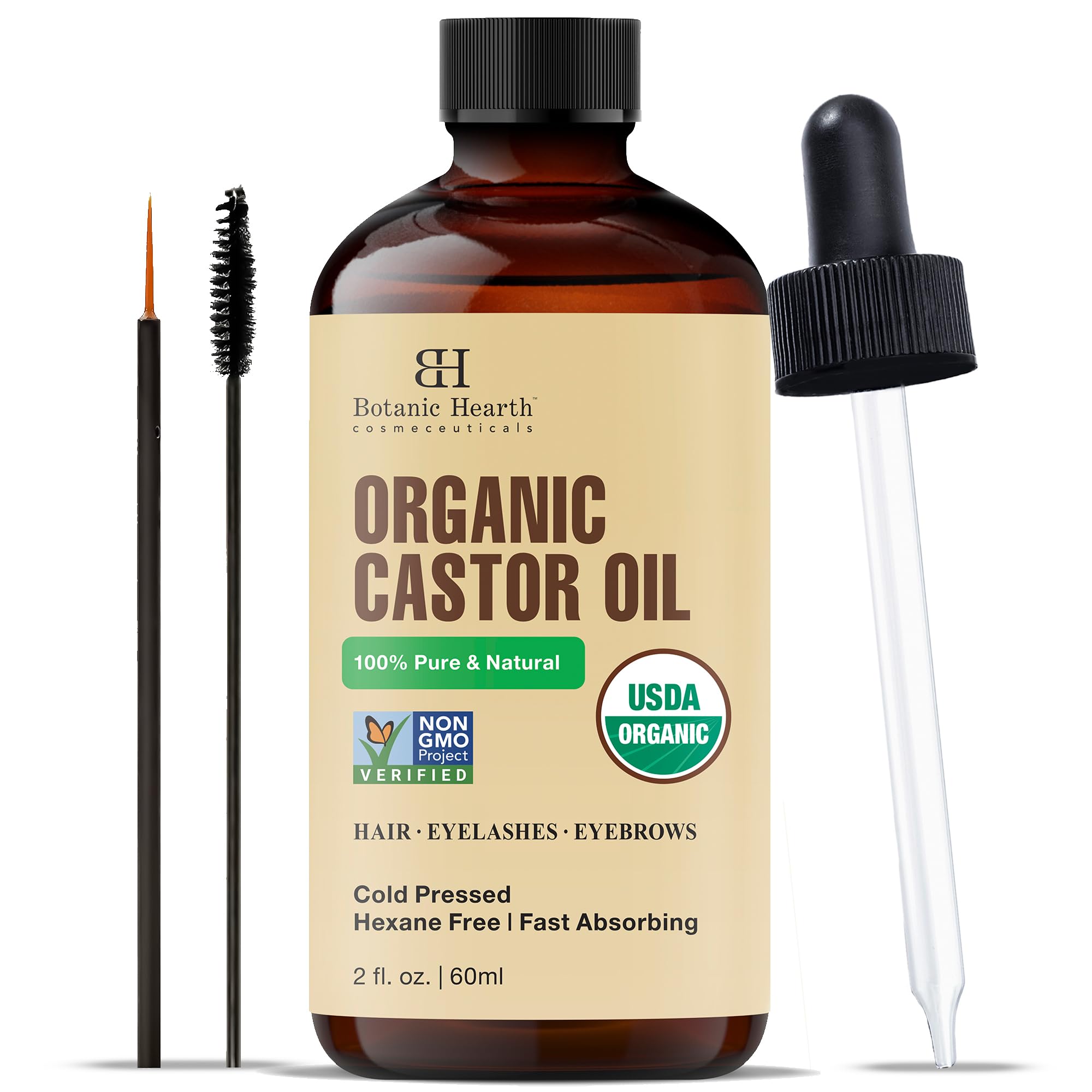 Plant Therapy Castor Oil Starter Set USDA Organic Cold Pressed 100% Pure  Hexane Free, Conditioning & Healing, For Dry Skin, Hair Growth - Skin, Hair