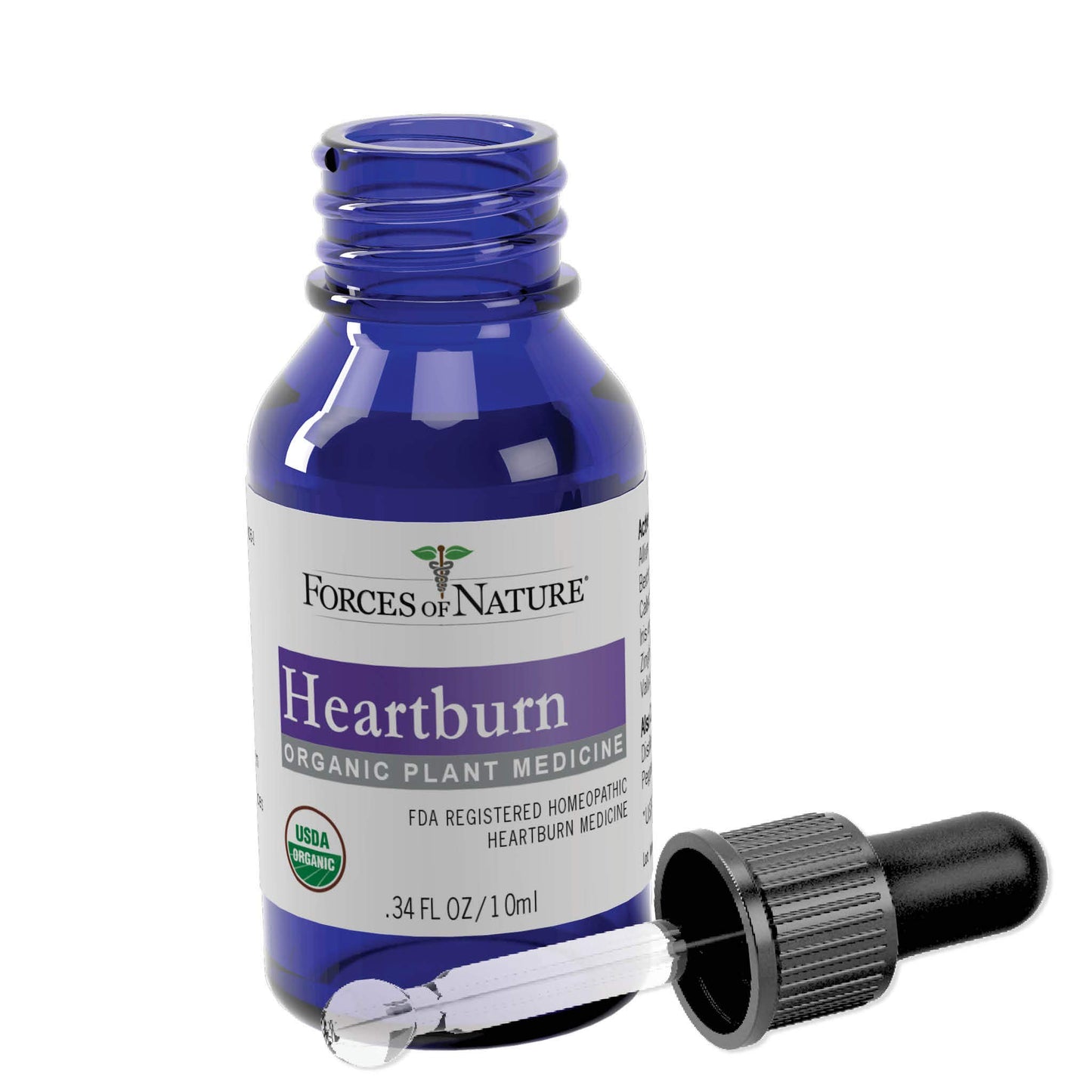 Forces of Nature – Natural, Heartburn & Acid Indigestion Relief (10ml) Non GMO, Safe Relief for Symptoms of GERD, Sour & Upset Stomach, Pressure and Bloating, Gas, Burning and Sour Acid burps