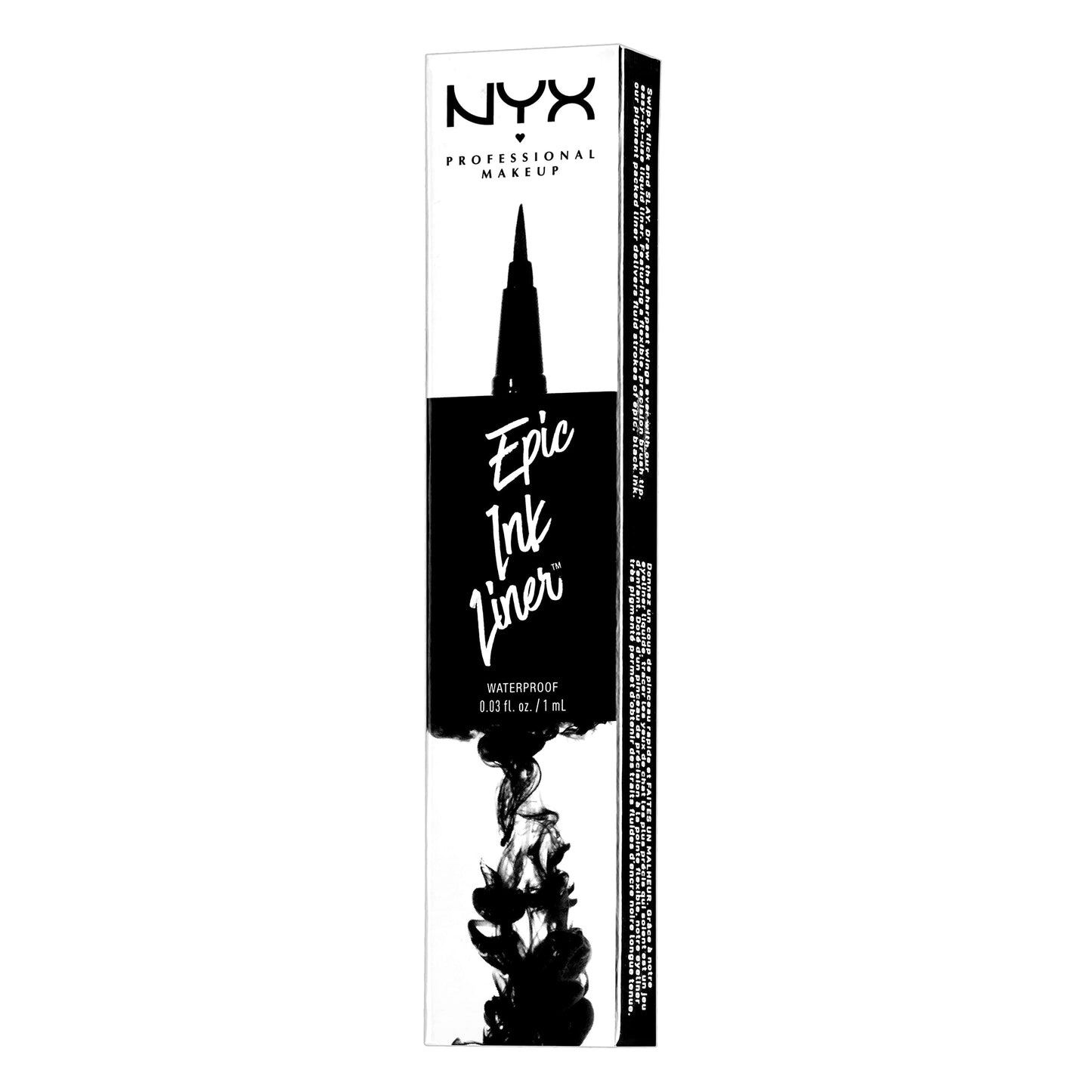 NYX PROFESSIONAL MAKEUP Epic Ink Liner, Waterproof Liquid Eyeliner - Black, Vegan Formula