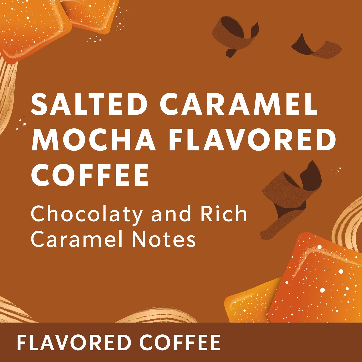 Starbucks Ground Coffee, Salted Caramel Mocha Naturally Flavored Coffee, 100% Arabica, Limited Edition, 6 Bags (11 Oz Each)