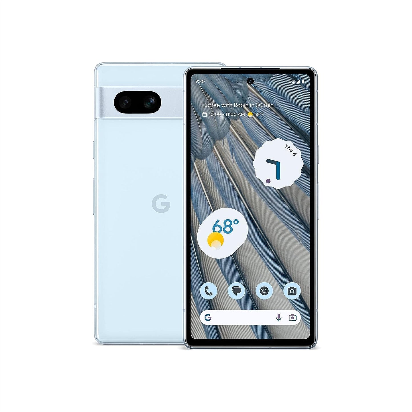 Google Pixel 7a - Unlocked Android Cell Phone - Smartphone with Wide Angle Lens and 24-Hour Battery - 128 GB - Sea
