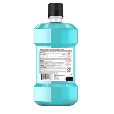 Listerine Ultraclean Oral Care Antiseptic Mouthwash, Everfresh to Help Fight Bad Breath, Gingivitis, Plaque & Tartar, ADA-Accepted Oral Rinse, Cool Mint, 1 L, Pack of 2